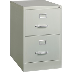 2 Drawer Gray Vertical File Cabinet