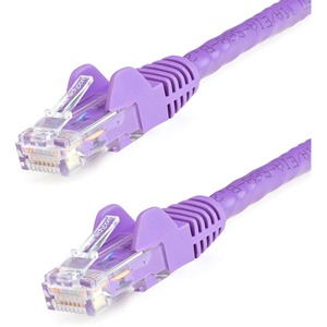 StarTech.com 35ft CAT6 Ethernet Cable - Purple Snagless Gigabit - 100W PoE UTP 650MHz Category 6 Patch Cord UL Certified Wiring/TIA