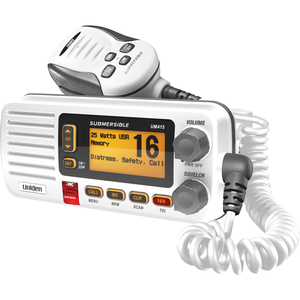 Uniden UM415 Marine Radio VHF - 16/9/Tri Instant - 25 W - Fixed MUM415
