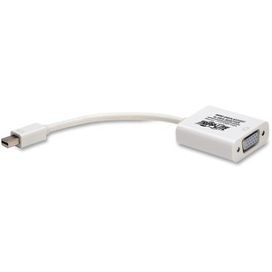 Tripp Lite by Eaton Keyspan Mini DisplayPort to Active VGA Adapter Video Converter (M/F) White 6-in. (15.24 cm)