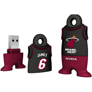 Adata NBA Miami Heat - LeBron James 4 GB USB 2.0 Flash Drive ATNBA-4G-HLJ
