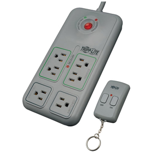 ECO SURGE PROTECTOR 6OUT $100K GREEN W/ REMOTE CONTROL 6FT CORD