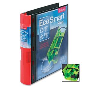 Cardinal Recycled View Binder - Letter - 8.5" x 11" - 2" Capacity - 1 Each - Black, Red