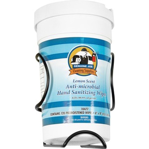 Buddy Hand-sanitizing Wipes Canister Holder/Rack - Steel - Black