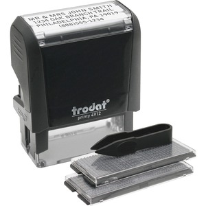 U.S. Stamp & Sign Do-It-Yourself Self-inking Stamp - 0.75" x 1.88" - Black