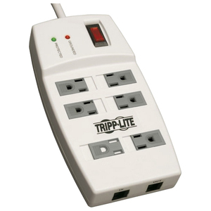 TLP66NET 6OUT $25K 6FT CORD 1080J RJ45 SURGE PROTECTOR