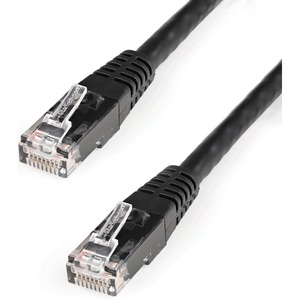 StarTech.com 2ft CAT6 Ethernet Cable - Black Molded Gigabit - 100W PoE UTP 650MHz - Category 6 Patch Cord UL Certified Wiring/TIA