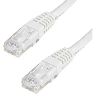 StarTech 20ft CAT6 Ethernet Cable - White Molded Gigabit - 100W PoE UTP 250Mhz - Category 6 Patch Cord UL Certified Wiring/TIA