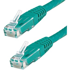 StarTech 20ft CAT6 Ethernet Cable - Green Molded Gigabit - 100W PoE UTP 250Mhz - Category 6 Patch Cord UL Certified Wiring/TIA