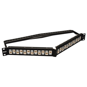 24PORT CAT6 KEYSTONE TYPE V-SHAPED PATCH PANEL TAA/GSA &nbsp;<img src="/images/free_ground_shipping.gif" border="0" alt="Free Ground Shipping" title="Free Ground Shipping" >