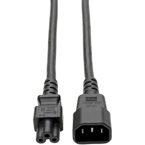 Tripp Lite by Eaton Laptop Power Adapter Cord C14 to C5 Adapter - 7A 250V 18 AWG 6 ft. (1.83 m) Black