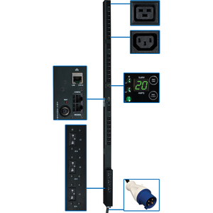 PDU3VSR3G60 SWITCHED PDU 208V 3-PHASE IEC-309 0U RM 21XC13 3XC19 &nbsp;<img src="/images/free_ground_shipping.gif" border="0" alt="Free Ground Shipping" title="Free Ground Shipping" >