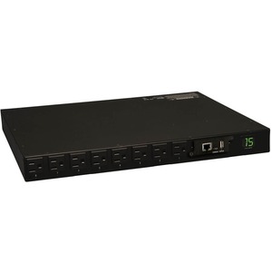 Tripp Lite by Eaton PDU 1.4kW Single-Phase Switched PDU - LX Interface 120V Outlets (16 5-15R) 5-15P 120V Input 12 ft. (3.66 m) Cord 1U Rack-Mount TAA