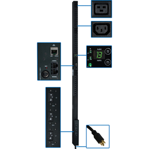 MONITORED PDU 208V 3-PHASE 30A L15-30P 0U RM 10FT 8.6KWA C13 6 C19 &nbsp;<img src="/images/free_ground_shipping.gif" border="0" alt="Free Ground Shipping" title="Free Ground Shipping" >