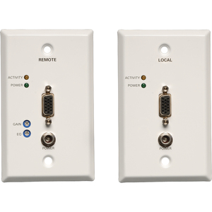 VGA OVER CAT5 RJ45 EXTENDER WALLPLATE KIT TAA/GSA