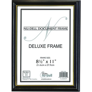 8.50"x11" Black Document Frame - Click Image to Close