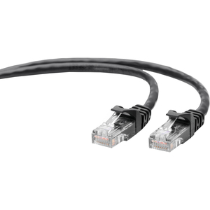 Wirewerks 75FT Cat5e RJ45 Molded Snagless Patch Cable Stranded Copper 568A/B Black