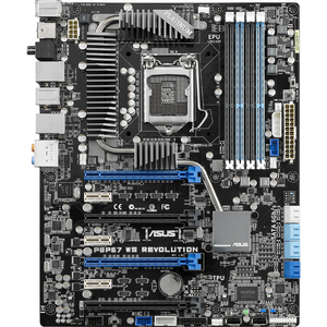 Asus P8P67 WS Revolution Desktop Motherboard - Intel P67(B3) Express Chipset - Socket H2 LGA-1155 - Retail Pack - ATX - 1 x Processor Support - 32 GB DDR3 SDRAM Maximum RAM - CrossFireX, SLI Support - Serial ATA/300, Serial ATA/600 RAID Supported Controll Asus+P8P67+WS+Revolution+Desktop+Motherboard+-+Intel+P67(B3)+Express+Chipset+-+Socket+H2+LGA-1155+-+Retail+Pack+-+ATX+-+1+x+Processor+Support+-+32+GB+DDR3+SDRAM+Maximum+RAM+-+CrossFireX%2c+SLI+Support+-+Serial+ATA%2f300%2c+Serial+ATA%2f600+RAID+Supported+Controll