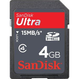 SanDisk Ultra 4GB SDHC Flash Memory Card Class 4
