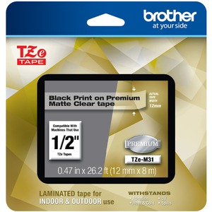 Brother TZe Premium Matte Laminated Tape - 12mm
