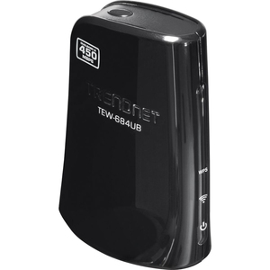 TRENDnet TEW-684UB IEEE 802.11n USB - Wi-Fi Adapter - 450 Mbps - 328.1 ft Indoor Range - External