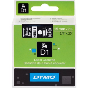 Dymo D1 45811 Tape - 0.75" x 23' - 1 x Roll