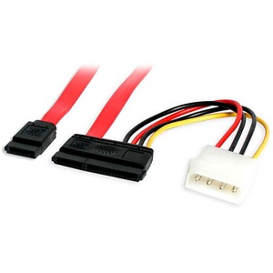 StarTech 18in SATA Serial ATA Data and Power Combo Cable