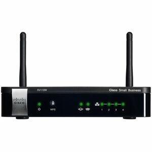 Cisco RV110W 4 Port VPN 10/100 802.11N Firewall Router QoS