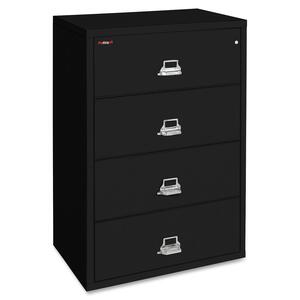 4 Drawer 31.2"Wx22"D Black Fire Proof File Cabinet - Click Image to Close