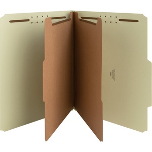 Recycled Gray/Green Classification Folders