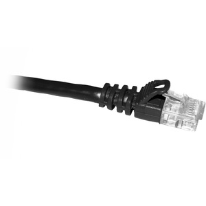 ClearLinks 25FT Cat5E 350MHZ Black Molded Snagless Patch Cable - Category 5E for Network Device - 25ft - 1 x RJ-45 Male Network - 1 x RJ-45 Male Network - Black