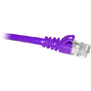 ClearLinks 25FT Cat5E 350MHZ Purple Molded Snagless Patch Cable - Category 5E for Network Device - 25ft - 1 x RJ-45 Male Network - 1 x RJ-45 Male Network - Purple