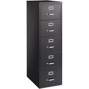 5 Drawer Black Commercial Grade File Cabinet - Click Image to Close