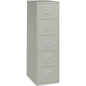 5 Drawer Gray Commercial Grade File Cabinet - Click Image to Close