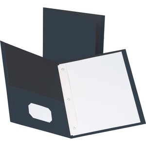 Storage Pockets Fastener Folders Dark Blue