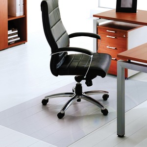 Floortex Cleartex Hard Floor Xxl Rectangular Chairmat - Hard Floor, Home, Office - 79 Length X 60 Width X 75 Mil Thickness - Rectangle - Polycarbonate - Clear