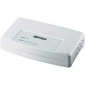 Buffalo LSW3-TX-5EP/W 5 Port 10/100 Wired Switch