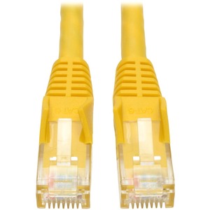 Tripp Lite by Eaton Cat6 Gigabit Snagless Molded (UTP) Ethernet Cable (RJ45 M/M) PoE Yellow 4 ft. (1.22 m)