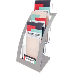 3 Tier Silver/Silver Literature Holder