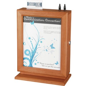 Customizable Wood Suggestion Box - Click Image to Close