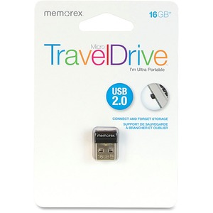 16GB Micro TravelDrive USB 2.0 Flash Drive