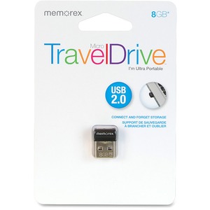 8GB Micro TravelDrive USB 2.0 Flash Drive