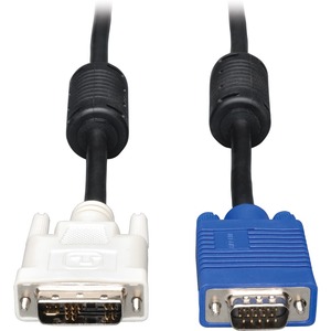 Tripp Lite by Eaton DVI to VGA High-Resolution Adapter Cable with RGB Coaxial (DVI-A to HD15 M/M) 3 ft. (0.9 m)