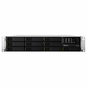 Synology Rack Station RS3412XS 10-BAY SATA NAS RAID Server Dsm 4XGBLAN USB Black 2U