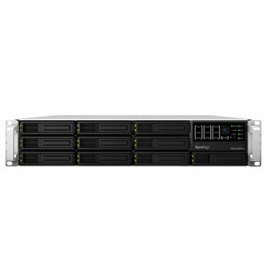 Synology Rack Station RS3412RPXS 10-BAY SATA NAS RAID Server Dsm 4XGBLAN USB Black 2U