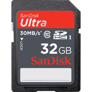 SanDisk Ultra 32GB SDHC Flash Memory Card Class 10