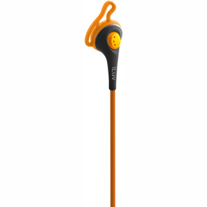 iLuv FitActive Hands-Free Stereo Earphones With SpeakEZ Remote For Smartphones - Stereo - Orange - Mini-phone - Wired - Earbud - Binaural - Open