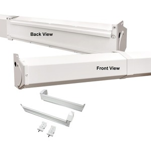 Draper Mounting Bracket - White - 37" to 60" Screen Support - 35 lb Load Capacity - 1