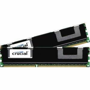 Crucial 16GB DDR3 SDRAM Memory Modules - 16 GB (2 x 8 GB) - DDR3 SDRAM - 1066 MHz DDR3-1066/PC3-8500 - ECC - Registered - 240-pin - DIMM