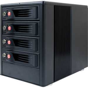 CRU RTX RTX410-3SJ DAS Array - 4 x HDD Installed - 8 TB Installed HDD Capacity - RAID Supported - 4 x Total Bays - eSATA, USB 3.0 Tower
